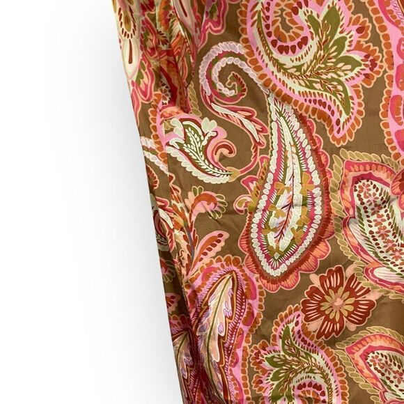Baiia Isla Wrap Skirt Barcelona Pink Green Paisley Print - Picture 3 of 8